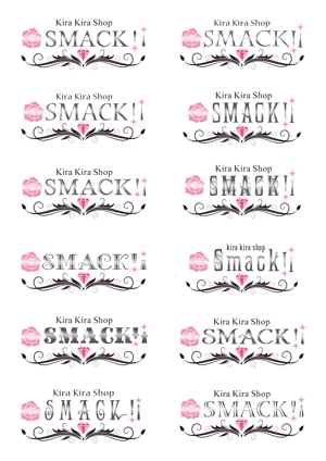 air-zさんの「Kira Kira Shop  SMACK !!」のロゴ作成への提案