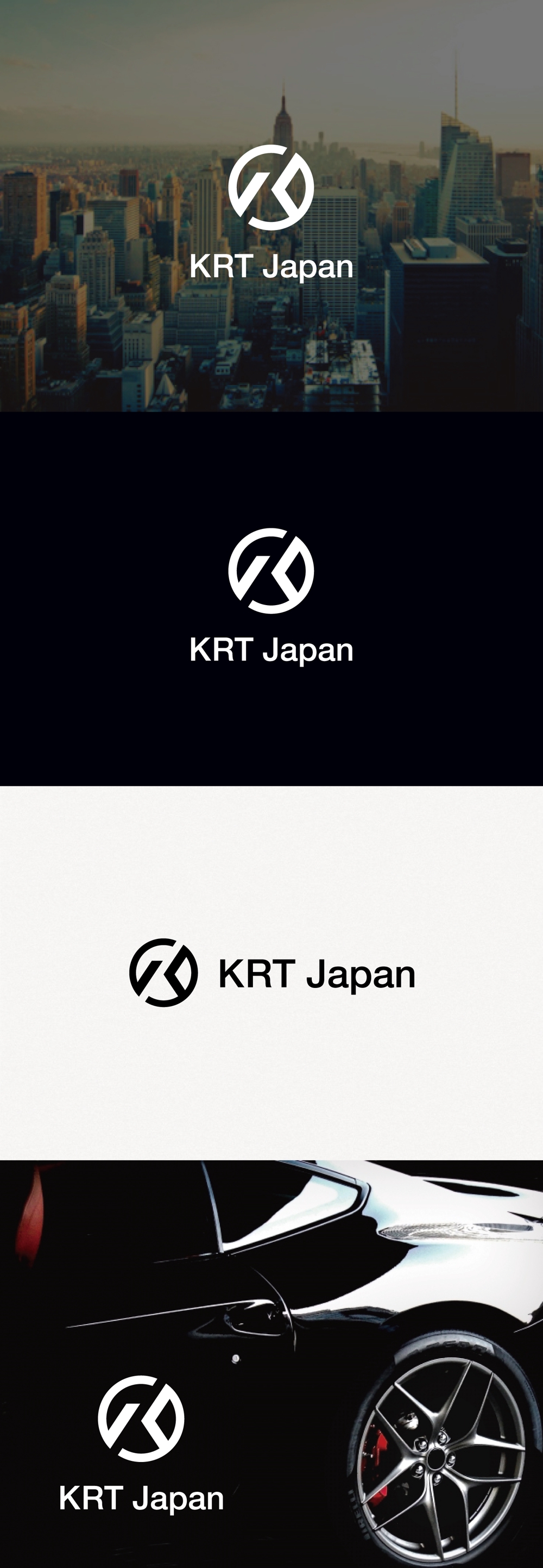 自動車輸出入販売　「KRT Japan」の会社ロゴ