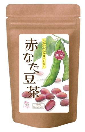 pou_wさんの【イメージ画像あり】赤なた豆茶のシールデザインへの提案