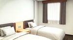 Yu Hiraoka Design (yuhiraoka)さんのビジネスホテル　客室のイメージパースへの提案