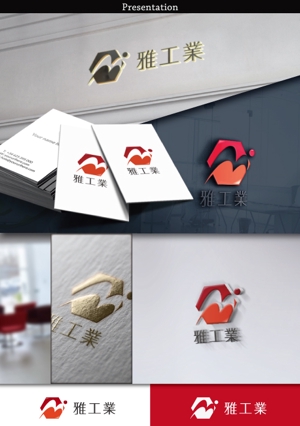 hayate_design ()さんのバルブメンテナンス会社「株式会社雅工業」のロゴへの提案