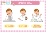 水落ゆうこ (yuyupichi)さんの調剤薬局「お子さんのお薬を作る手順」スライド５枚デザインへの提案