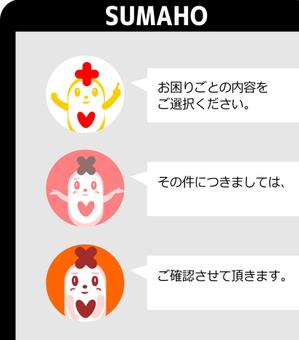 ＮＷデザイン (immdsrg)さんのトラブルサポートのサイトおよびチャットアイコン用キャラクターデザインへの提案