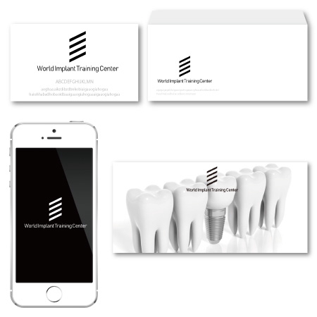 mura (T-mura)さんの歯科インプラントのスタディグループ「World Implant Training Center」のロゴへの提案