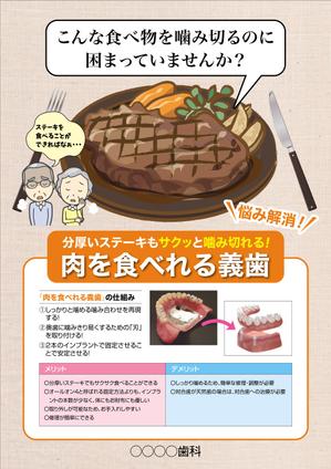 N.Y.D. ()さんの歯科医院　高齢の患者さん向け「入れ歯」　のチラシへの提案