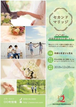 Hana (noza8726)さんの婚活セカンドマリッジ再婚企画チラシへの提案