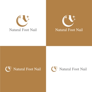 hikarun1010 (lancer007)さんのネイルサロン　「Natural Foot Nail」のロゴへの提案