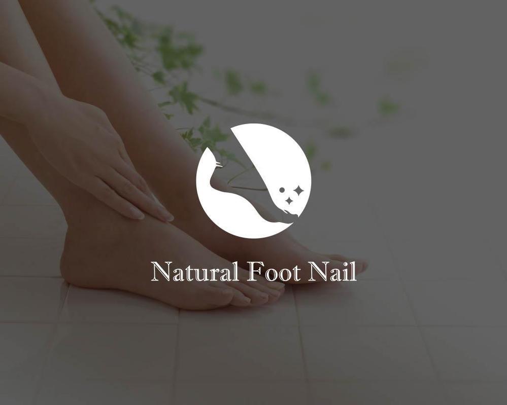 ネイルサロン　「Natural Foot Nail」のロゴ