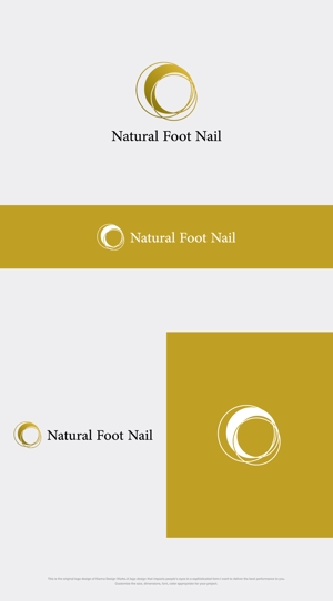Karma Design Works (Karma_228)さんのネイルサロン　「Natural Foot Nail」のロゴへの提案
