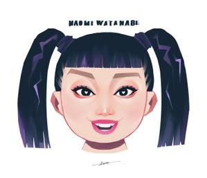 オカモト (okamoto_008)さんの写真を元にスタッフ2名（男女）の似顔絵作成（名刺やパンフで使用します）への提案