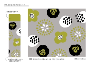hollydesign (miyukihorino2)さんの ＊30～40代女性向けの「花柄ステンレスボトル」のデザイン作成依頼＊への提案
