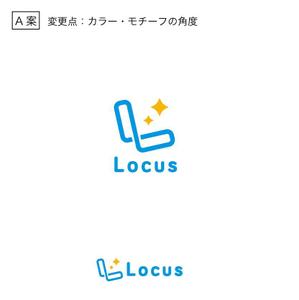 marutsuki (marutsuki)さんの学生（小～高）向け英語塾「Locus／ローカス」のロゴへの提案