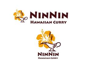 marukei (marukei)さんのハワイ発のカレーライス店の「NinNin Hawaiian Curry」のロゴの作成への提案