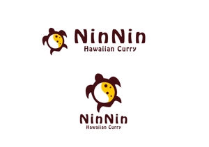 marukei (marukei)さんのハワイ発のカレーライス店の「NinNin Hawaiian Curry」のロゴの作成への提案