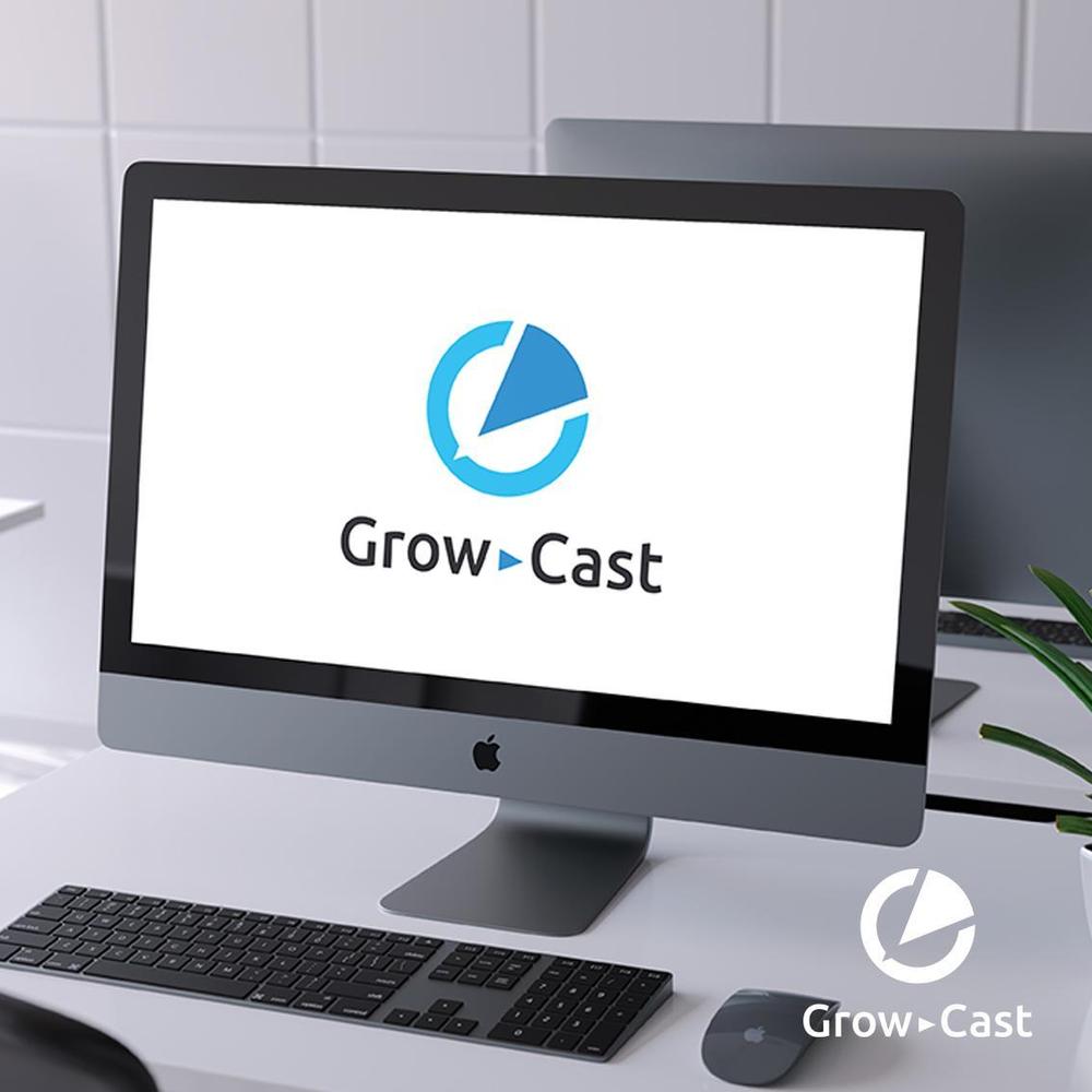 外国人特化の派遣会社 株式会社Ｇｒｏｗ－Ｃａｓｔのロゴ作成