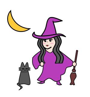 MATSU (stm0044)さんのショップのイメージキャラになるイラスト  マダムなかわ怖いまつ毛のバチバチな魔女への提案