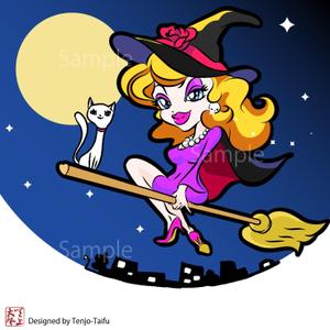天上大風 (st-s)さんのショップのイメージキャラになるイラスト  マダムなかわ怖いまつ毛のバチバチな魔女への提案