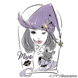 e (en_illustrator)さんのショップのイメージキャラになるイラスト  マダムなかわ怖いまつ毛のバチバチな魔女への提案