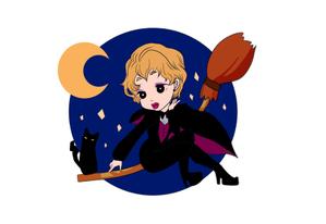 akutaji (Akutazi)さんのショップのイメージキャラになるイラスト  マダムなかわ怖いまつ毛のバチバチな魔女への提案