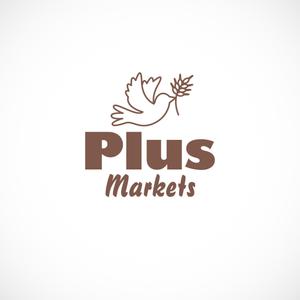 BLOCKDESIGN (blockdesign)さんのパン屋事業 屋号「Plus Markets」のロゴ作成への提案