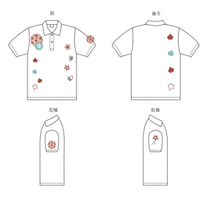 まふた工房 (mafuta)さんのゴルフウェア【彩楽/AYARA】のポロシャツ柄デザインへの提案