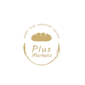 SO design (screenout)さんのパン屋事業 屋号「Plus Markets」のロゴ作成への提案