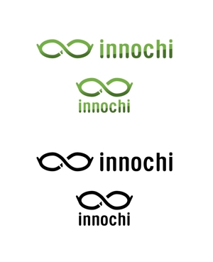 Nestmook design (conduct45)さんの〈発達するメガネ〉を展開する「innochi」の社名ロゴへの提案