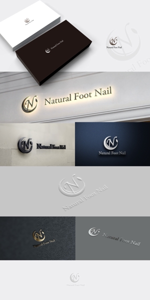 D-Design (dorisuke)さんのネイルサロン　「Natural Foot Nail」のロゴへの提案