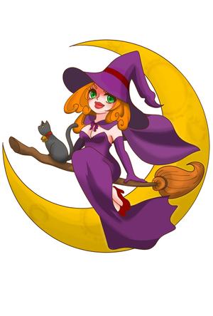 こころの樹　 (kokoronoki)さんのショップのイメージキャラになるイラスト  マダムなかわ怖いまつ毛のバチバチな魔女への提案