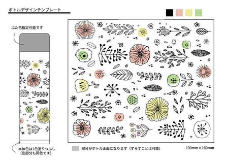 MAAAAMI (MAAAAMI)さんの ＊30～40代女性向けの「花柄ステンレスボトル」のデザイン作成依頼＊への提案