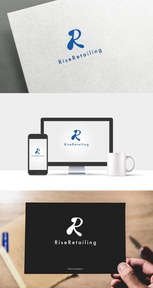 athenaabyz ()さんの3部門を統括する「RiseRetailing 」のロゴ作成への提案