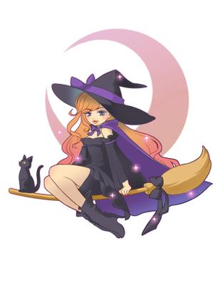 虹きゅーぶ (nijicube)さんのショップのイメージキャラになるイラスト  マダムなかわ怖いまつ毛のバチバチな魔女への提案