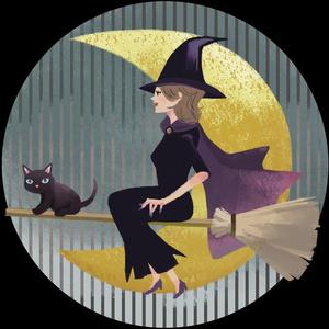 傘島 ()さんのショップのイメージキャラになるイラスト  マダムなかわ怖いまつ毛のバチバチな魔女への提案