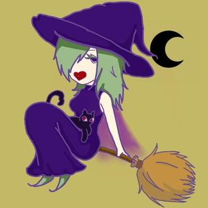 西黒 (nishikuro813)さんのショップのイメージキャラになるイラスト  マダムなかわ怖いまつ毛のバチバチな魔女への提案