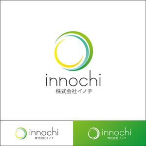  I_graphic ()さんの〈発達するメガネ〉を展開する「innochi」の社名ロゴへの提案