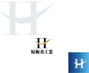 IandO (zen634)さんの建築板金業（金属屋根の施工会社）『株式会社原板金工業』のロゴへの提案
