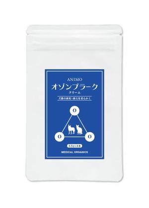 rakko design (taco_25)さんの簡単！急募！犬猫用オゾンクリームのシンプルなパッケージデザインへの提案