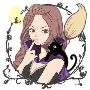 sukimasapuri (sukimasapuri)さんのショップのイメージキャラになるイラスト  マダムなかわ怖いまつ毛のバチバチな魔女への提案