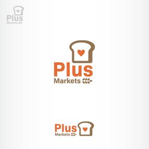 tokko4 ()さんのパン屋事業 屋号「Plus Markets」のロゴ作成への提案