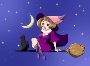 ayumi_91さんのショップのイメージキャラになるイラスト  マダムなかわ怖いまつ毛のバチバチな魔女への提案