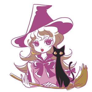 みゃーこ (rococo9)さんのショップのイメージキャラになるイラスト  マダムなかわ怖いまつ毛のバチバチな魔女への提案
