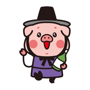 プレミアムオレンジ (premiumorange)さんの＜飲食店＞　韓国料理専門店用の 豚+マッコリ キャラクターデザインへの提案