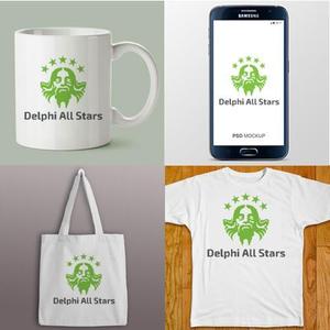 queuecat (queuecat)さんのITプロフェッショナルチーム「Delphi All Stars」のロゴへの提案