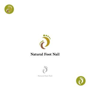 ttttmo (ttttmo)さんのネイルサロン　「Natural Foot Nail」のロゴへの提案