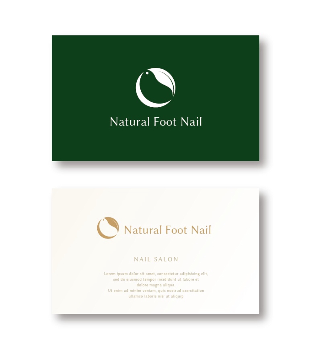 ネイルサロン　「Natural Foot Nail」のロゴ