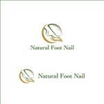 queuecat (queuecat)さんのネイルサロン　「Natural Foot Nail」のロゴへの提案