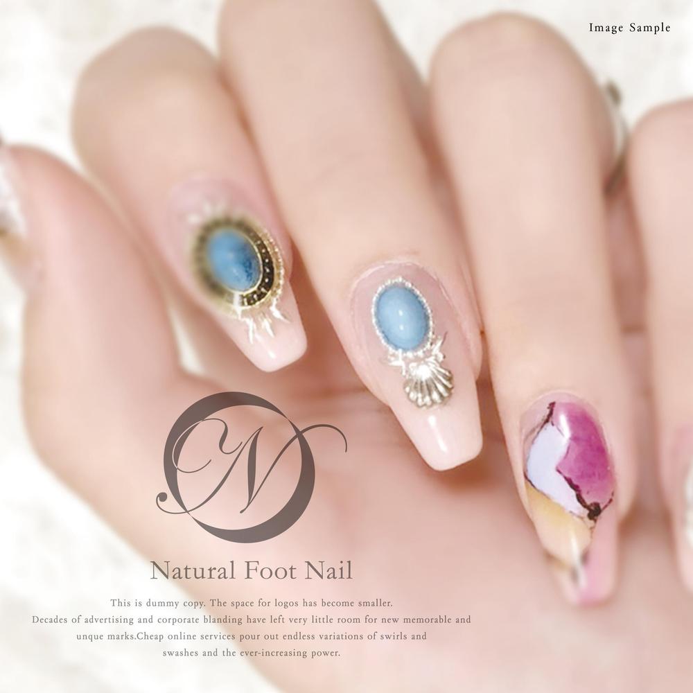 ネイルサロン　「Natural Foot Nail」のロゴ