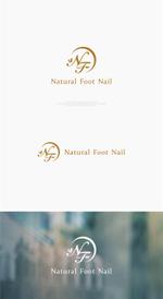 はなのゆめ (tokkebi)さんのネイルサロン　「Natural Foot Nail」のロゴへの提案