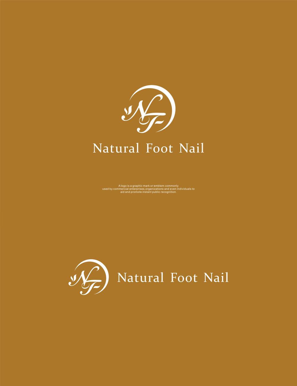 ネイルサロン　「Natural Foot Nail」のロゴ