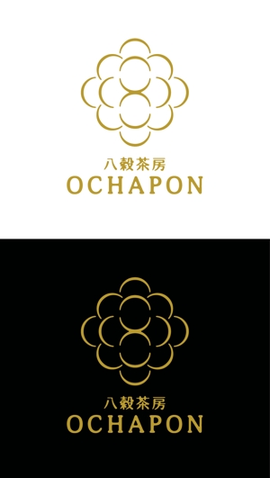 chanlanさんの宮崎産緑茶を使用した八穀雑穀米ポン菓子のロゴデザインへの提案